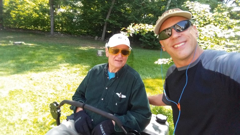 MY DAD AND I WORKING TOGETHER