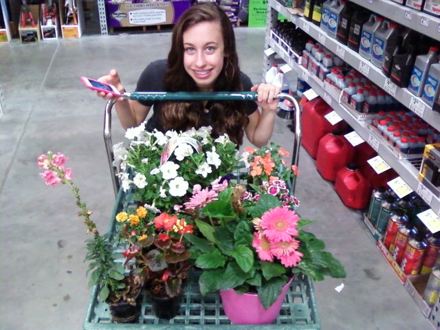 MY ELDEST DAUGHTER SHOPPING FOR LANDSCAPING PROJECT
